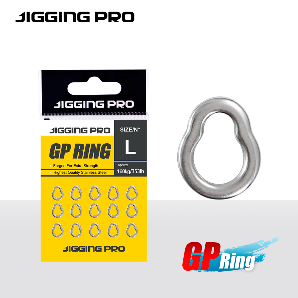 JIGGING PRO 15Pcs GP Solid Rin - Fishing Equipment Cheap recension och pris