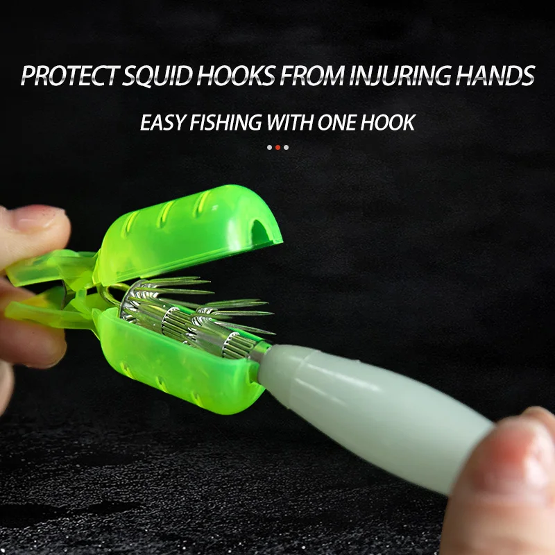 10Pcs/Lot Squid Jig Hook Cover - Fishing Equipment Carp recension och pris